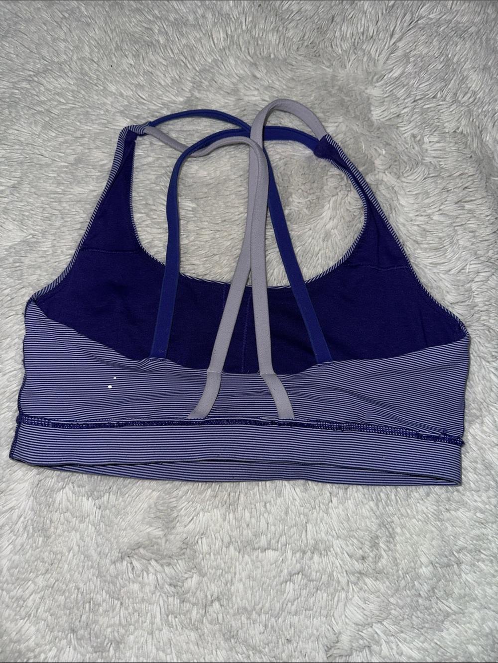 lululemon athletica Purple & Gray Energy Bra